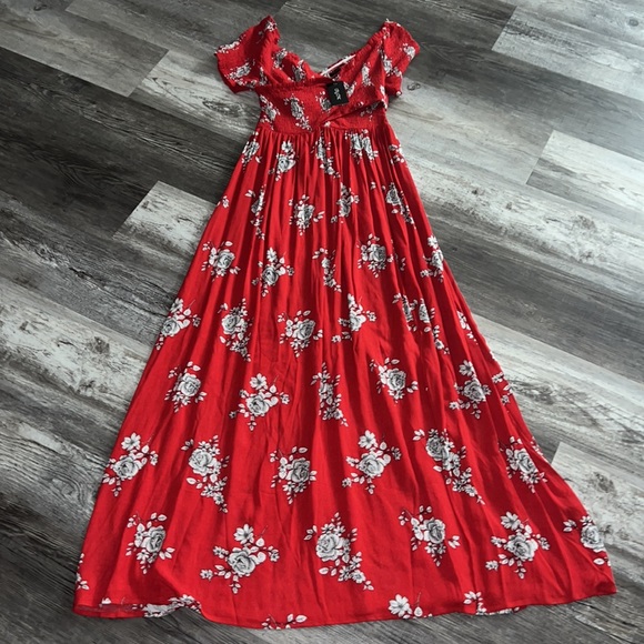 City Chic Rose Floral Maxi Dress Size 12 - Picture 5 of 5